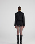 Camila Crop Blazer Jacket Black