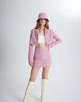 Tweed Skirt Pink  - Porterist 3