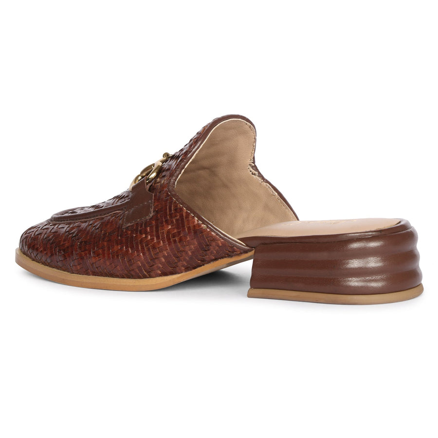 Future Brands Group Brown Izaan Heeled Mule  - Porterist 7