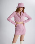 Tweed Skirt Pink  - Porterist 1