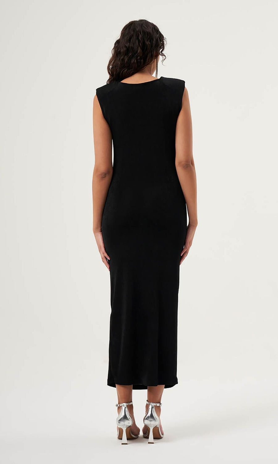 Mzl Sleeveless Gathered Dress Black Apparel Black Pomzl 