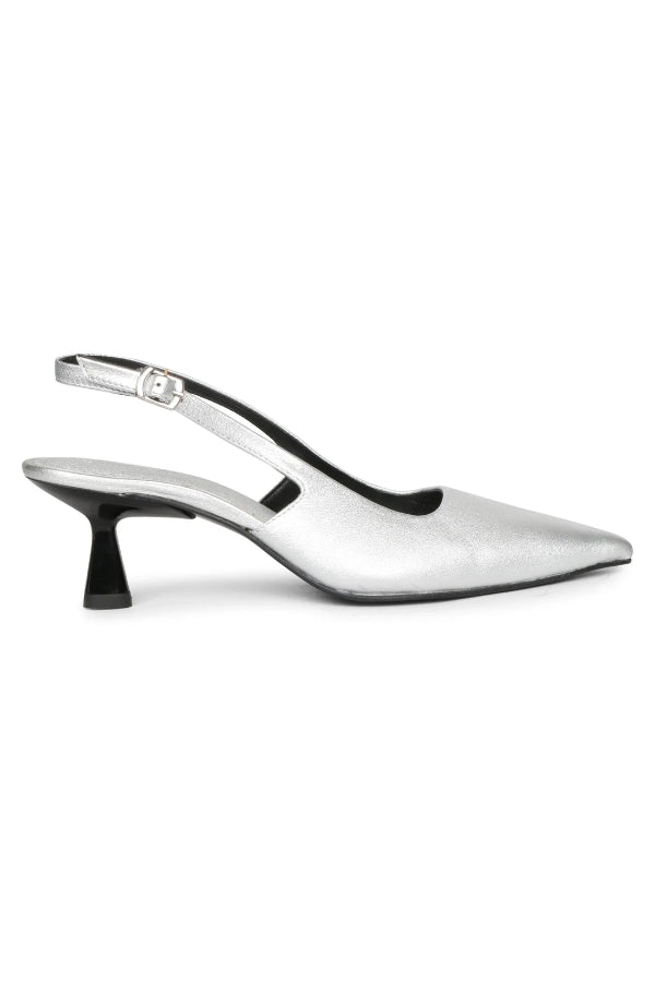 Saint G - Cynara Kitten Heels Footwear - Silver