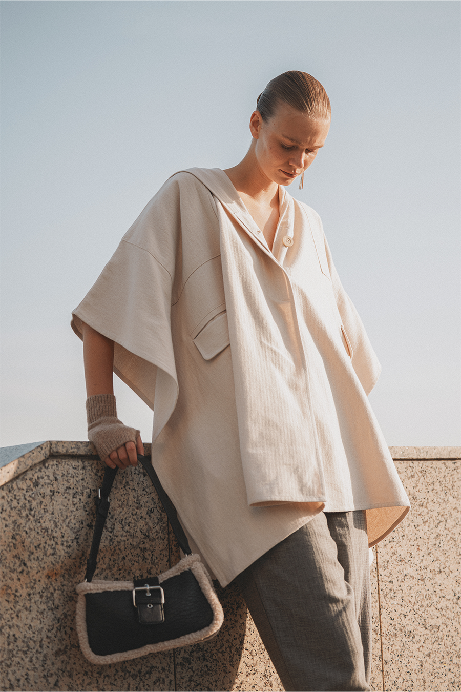 Herringbone Poncho -Porterist 7