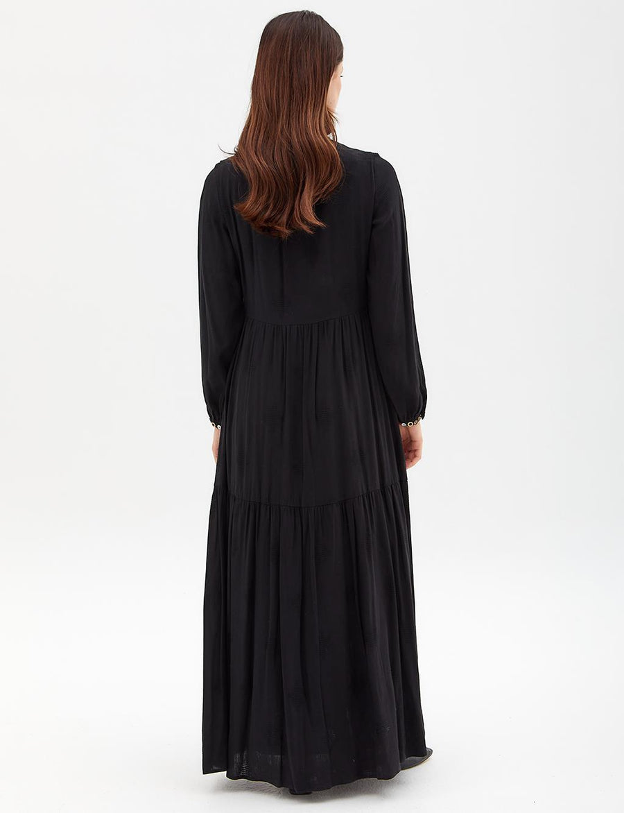 Tassel Detailed Crewneck Dress Black Ka A Fınal Item - Porterist 5