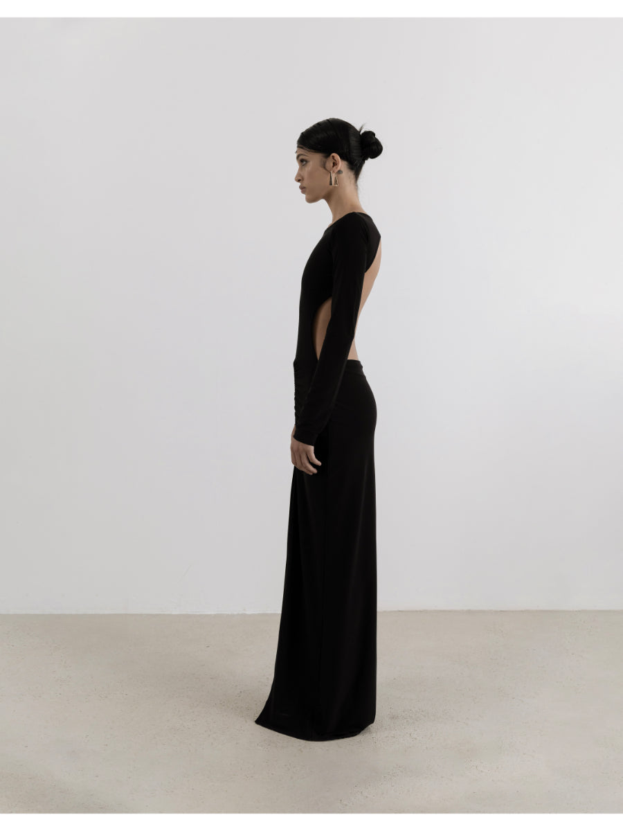 The Chemise Black Maxi Dress Fınal Item - Porterist 3