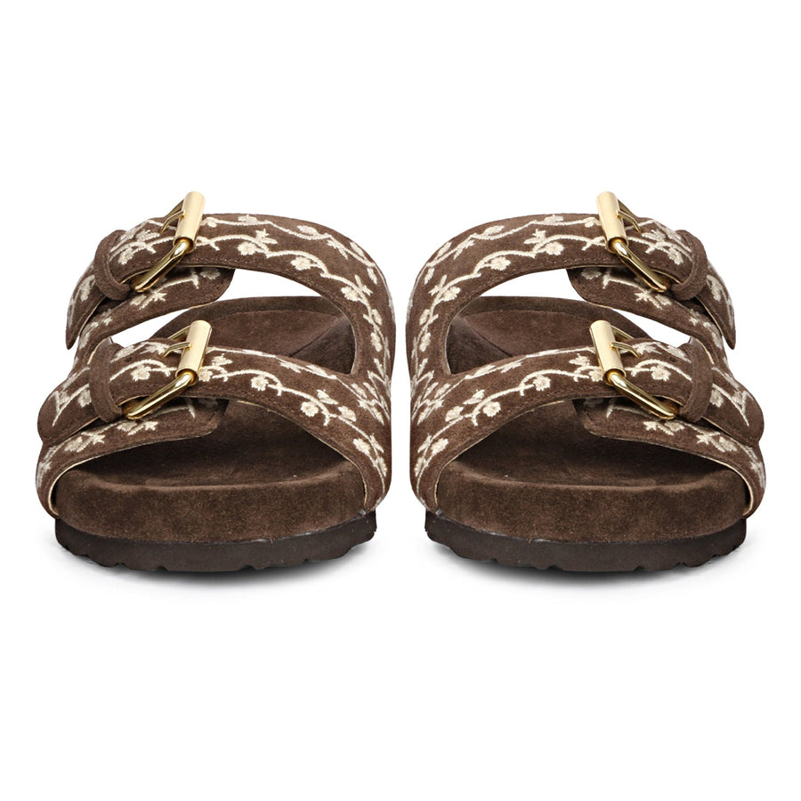 Future Brands Group Brown Angela Flat Sanda  - Porterist 5