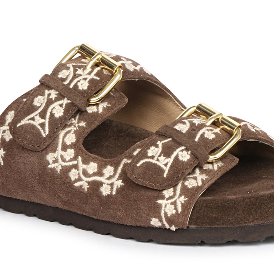 Future Brands Group Brown Angela Flat Sanda  - Porterist 6