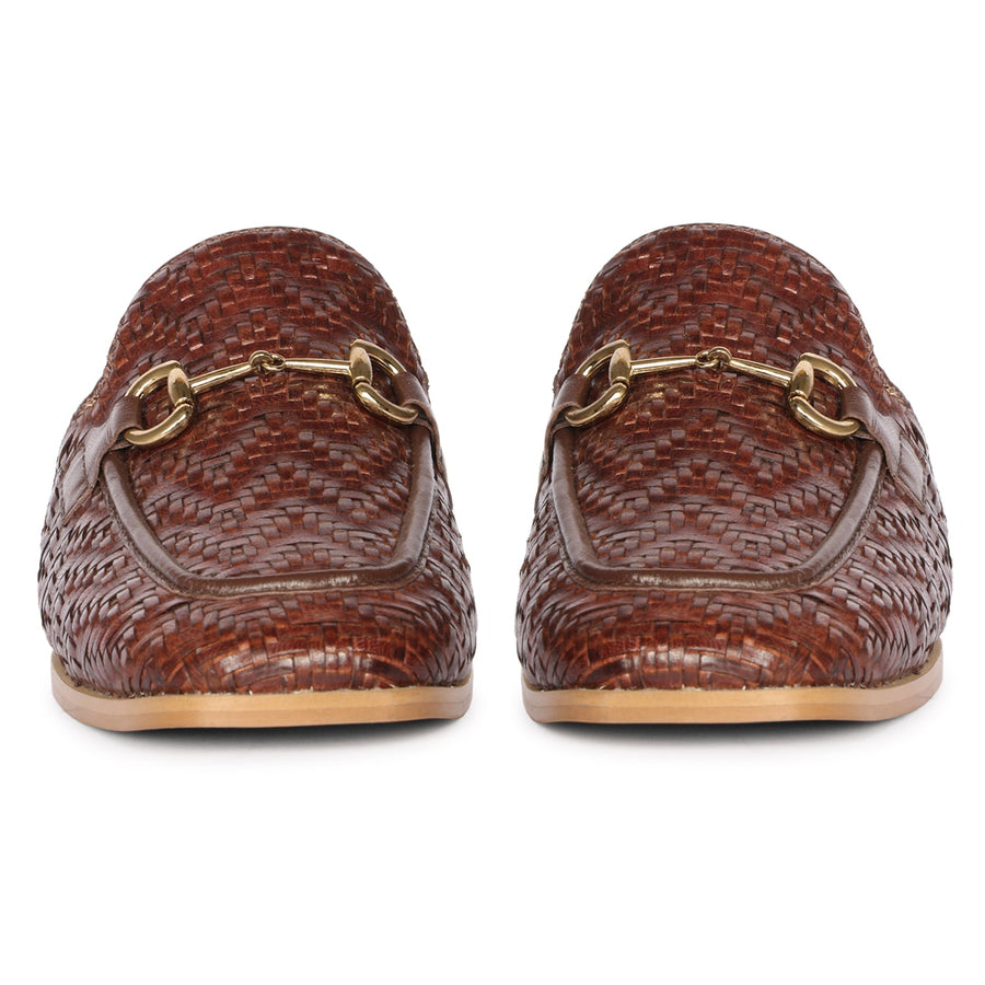 Future Brands Group Brown Izaan Heeled Mule  - Porterist 5
