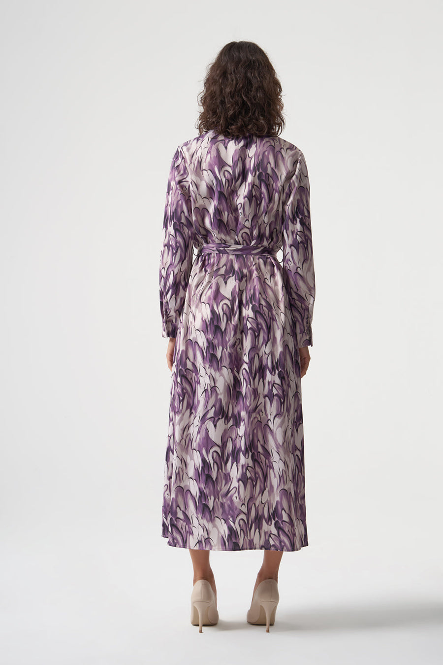 Mizalle Ellips Patterned Shirt Dress Apparel Patterned