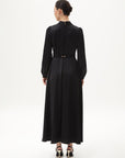 Belt Detailed Stylish Dress Black Fınal Item - Porterist 5