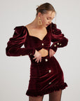 Raquel Dress Burgundy