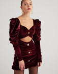 Raquel Dress Burgundy