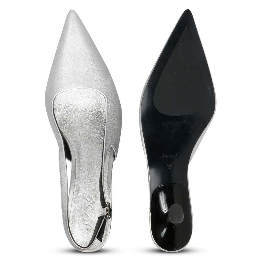 Saint G Cynara Kitten Heels Footwear Silver 