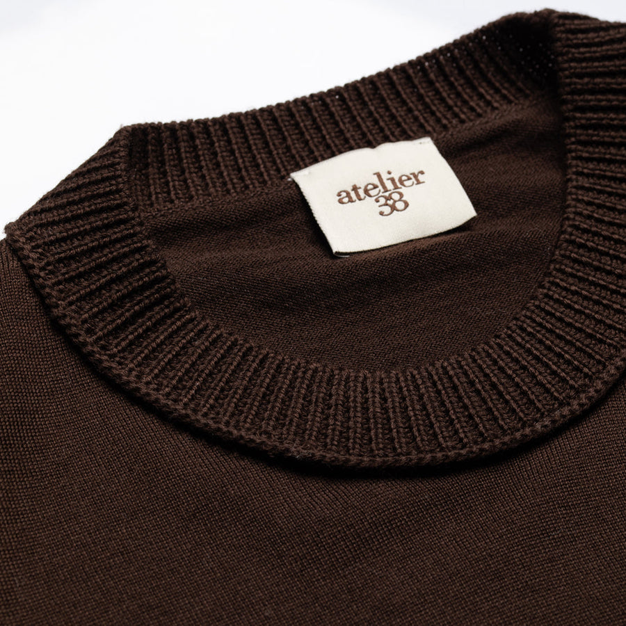 Tanya - Brown Round Neck Sweater - Porterist 3