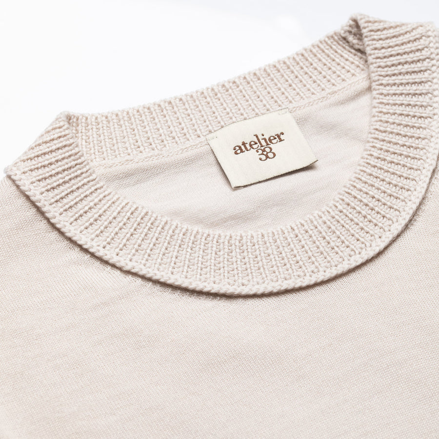 Tanya - Ecru Round Neck Sweater - Porterist 3