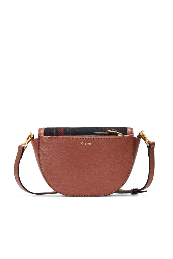 Oryany - Lottie Check Crossbody Small Handbags - Toffee Tan