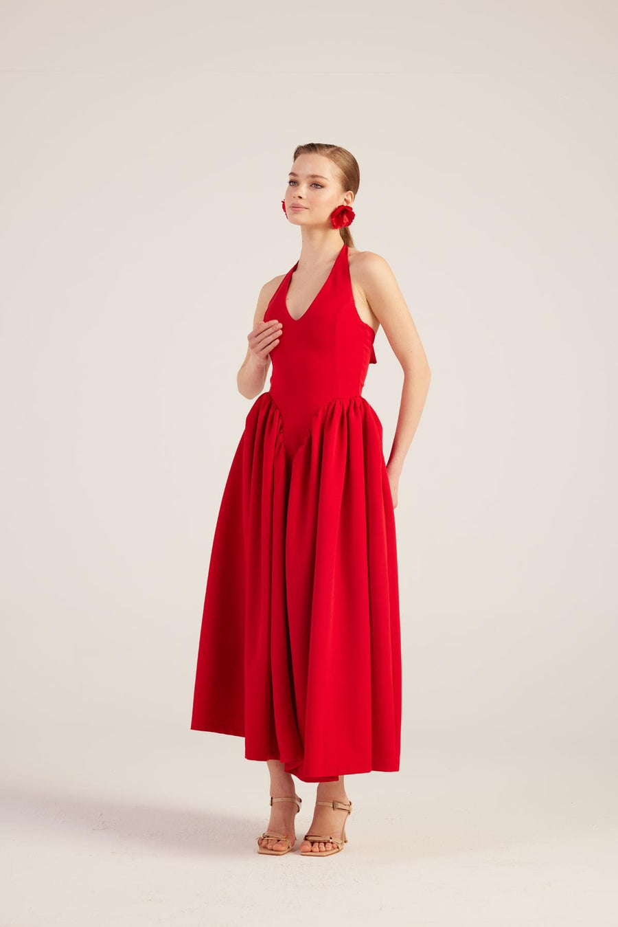 Ophelia Dress Red - Porterist 3