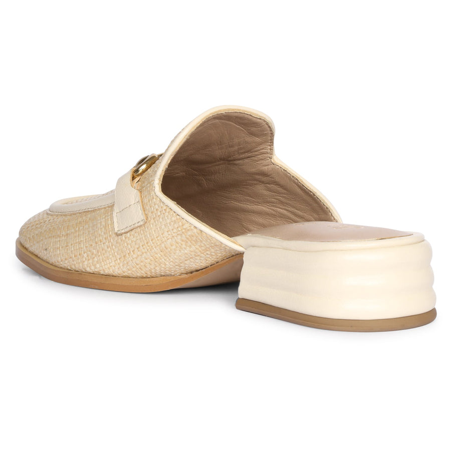 Future Brands Group Beige Izaara Heeled Mule  - Porterist 7