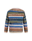 Colorful Patterned Crew Neck Sweater