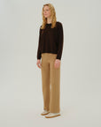 Tanya - Brown Round Neck Sweater - Porterist 4