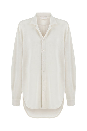 Cream Knit Shirt | Porterist