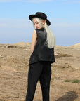 Black Straight - cut Velvet Pants | Porterist