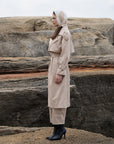 Cream Notched Collar Trench Coat | Porterist