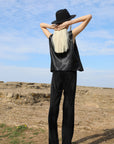 Black Straight - cut Velvet Pants | Porterist