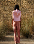 Rose Velvet Straight - cut Pants | Porterist