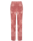 Rose Velvet Straight - cut Pants | Porterist