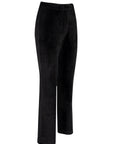 Black Straight - cut Velvet Pants | Porterist