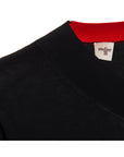 Black Brianna Self Colored V - necked 100% Wool Sweater