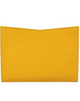 Barb Yellow Purple Dual Color Leather Hand Bag