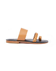 Beige Black Sand Genuine Leather Sandals | Porterist