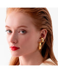 Big Roma Earring Gold | Porterist