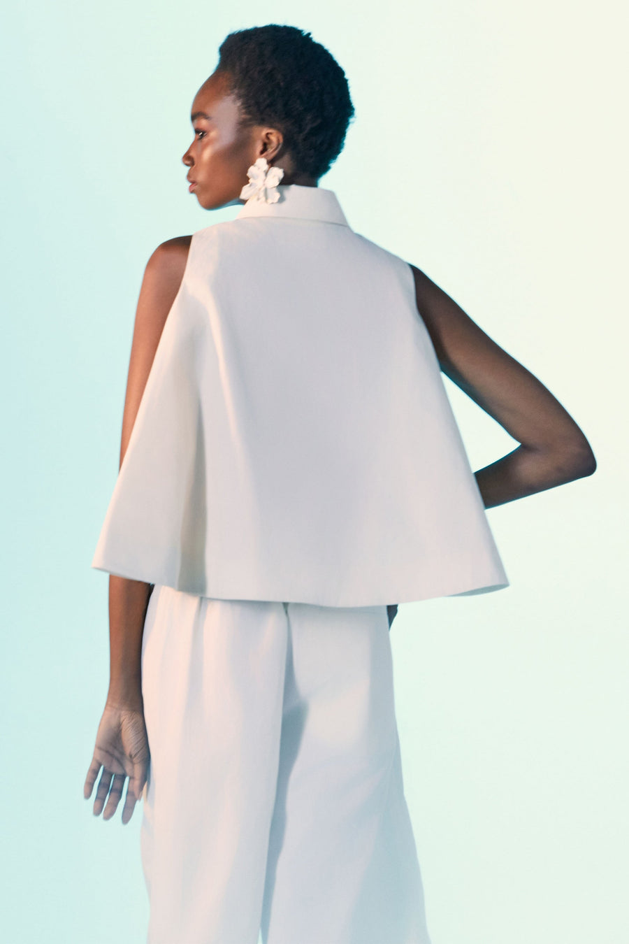 Bloom Sleeveless Cream Top