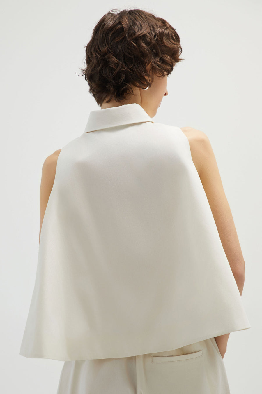 Bloom Sleeveless Cream Top