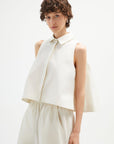 Bloom Sleeveless Cream Top