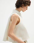 Bloom Sleeveless Cream Top