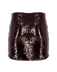 Burgundy Bling Bling Skirt Mini Sequin Skirt