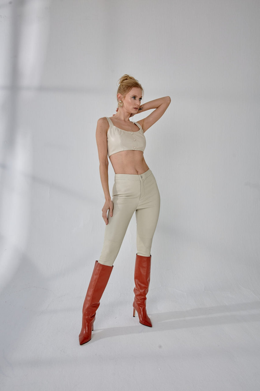 Buttoned Bra - Cream