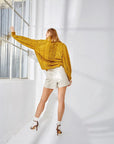 Buttoned Skort – Cream