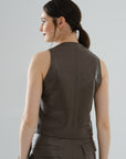 Classic Leather Vest – Mocha