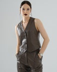 Classic Leather Vest – Mocha