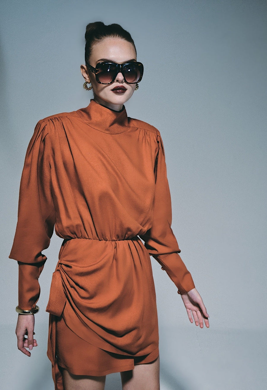 Elle Orange Mini Dress Fınal Item - Porterist 1