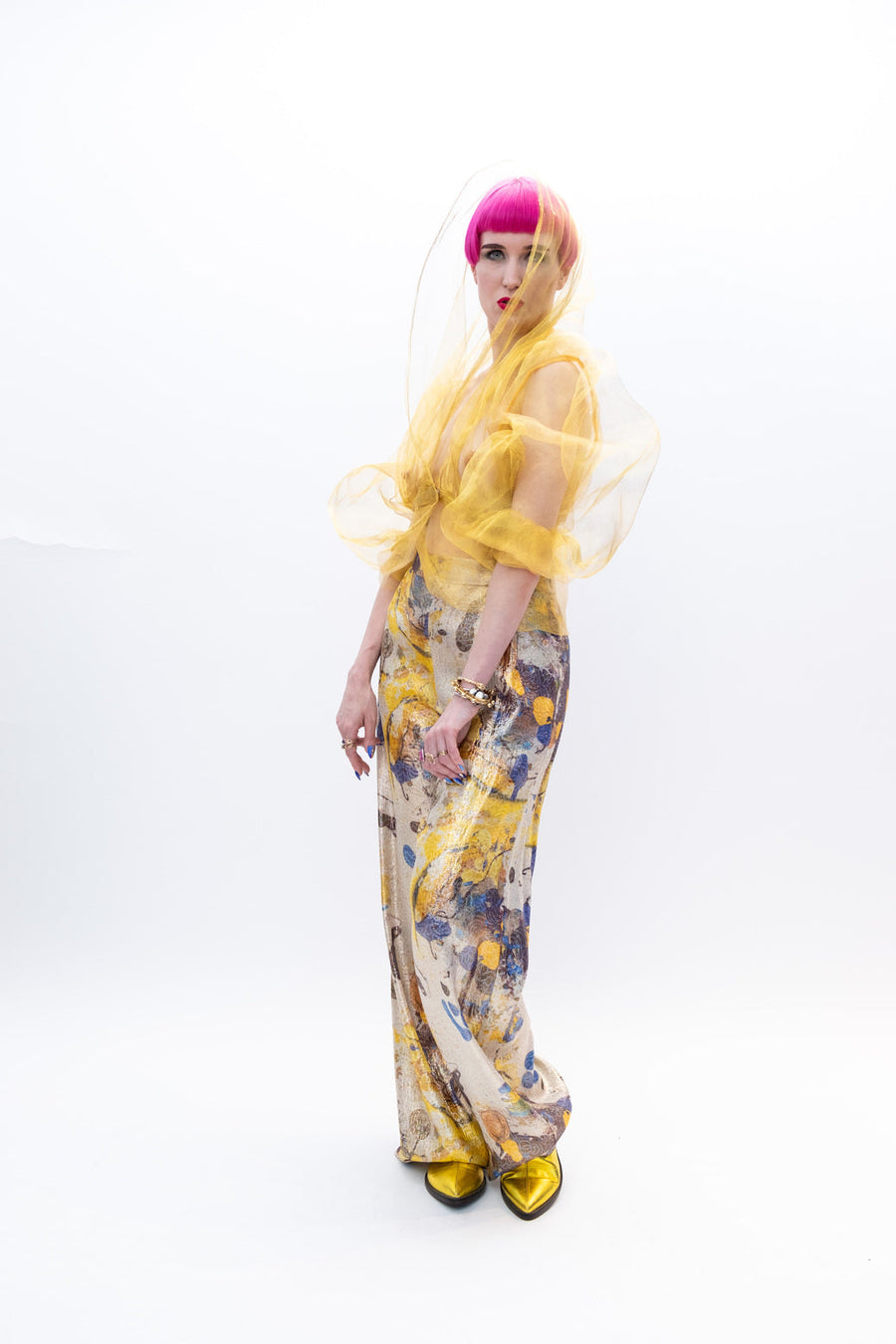 Blouse Transparent Gold