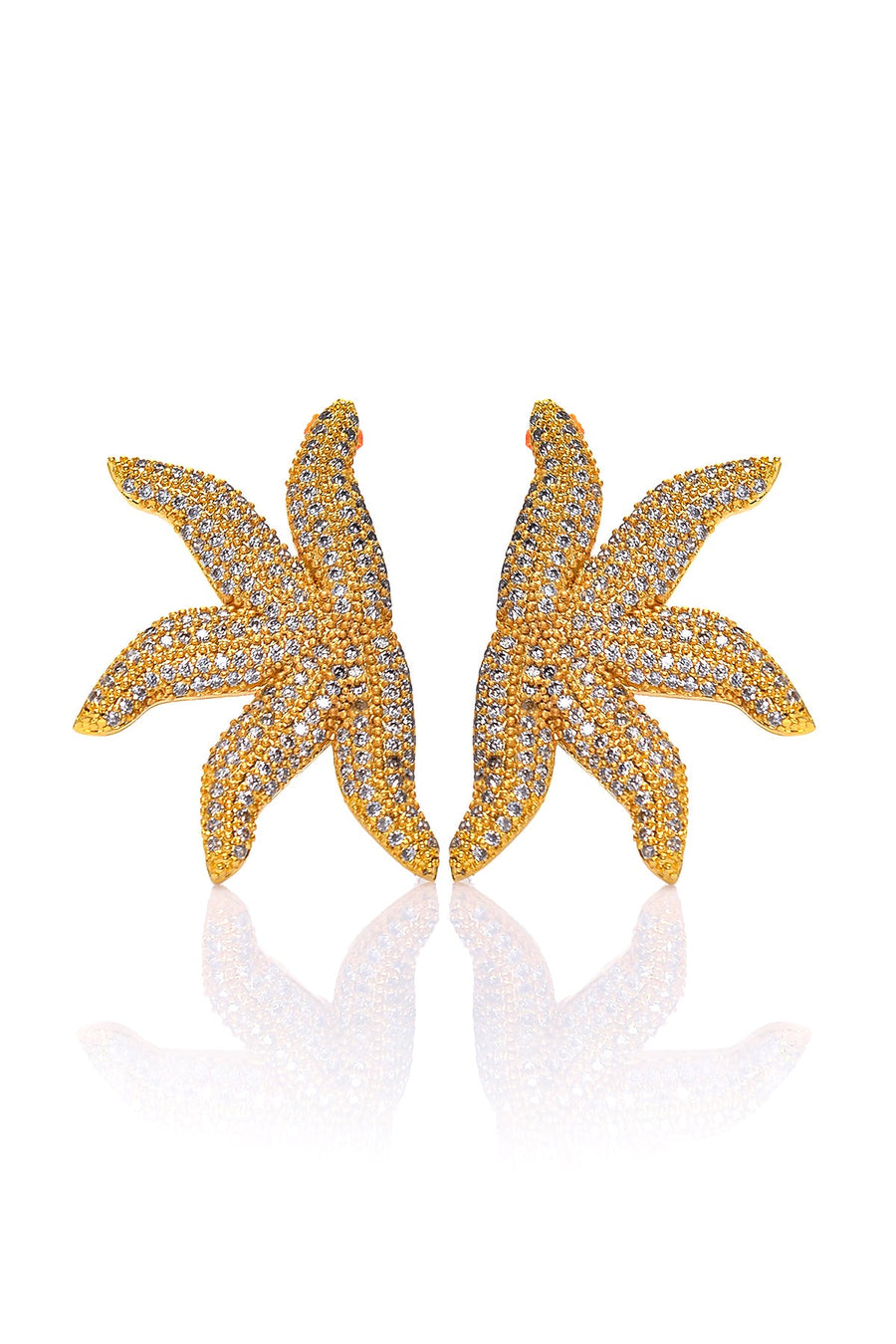 Gold Starfish Earrings | Porterist