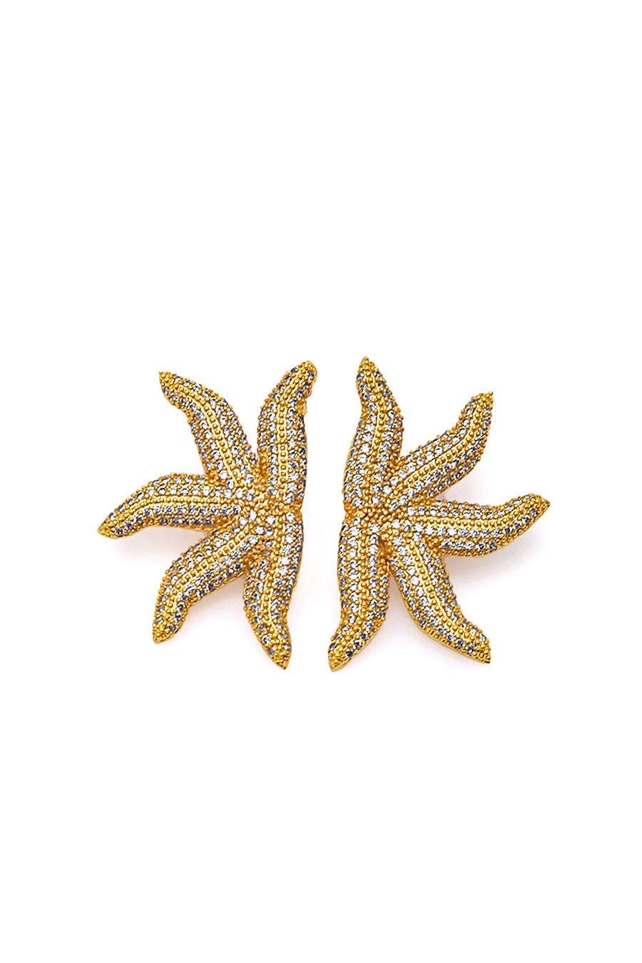 Gold Starfish Earrings | Porterist