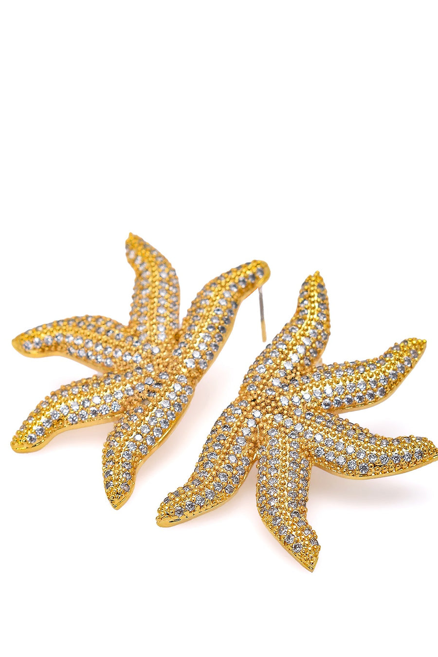 Gold Starfish Earrings | Porterist