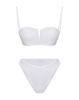 Eros Mid - rise Bikini Bottom White | Porterist